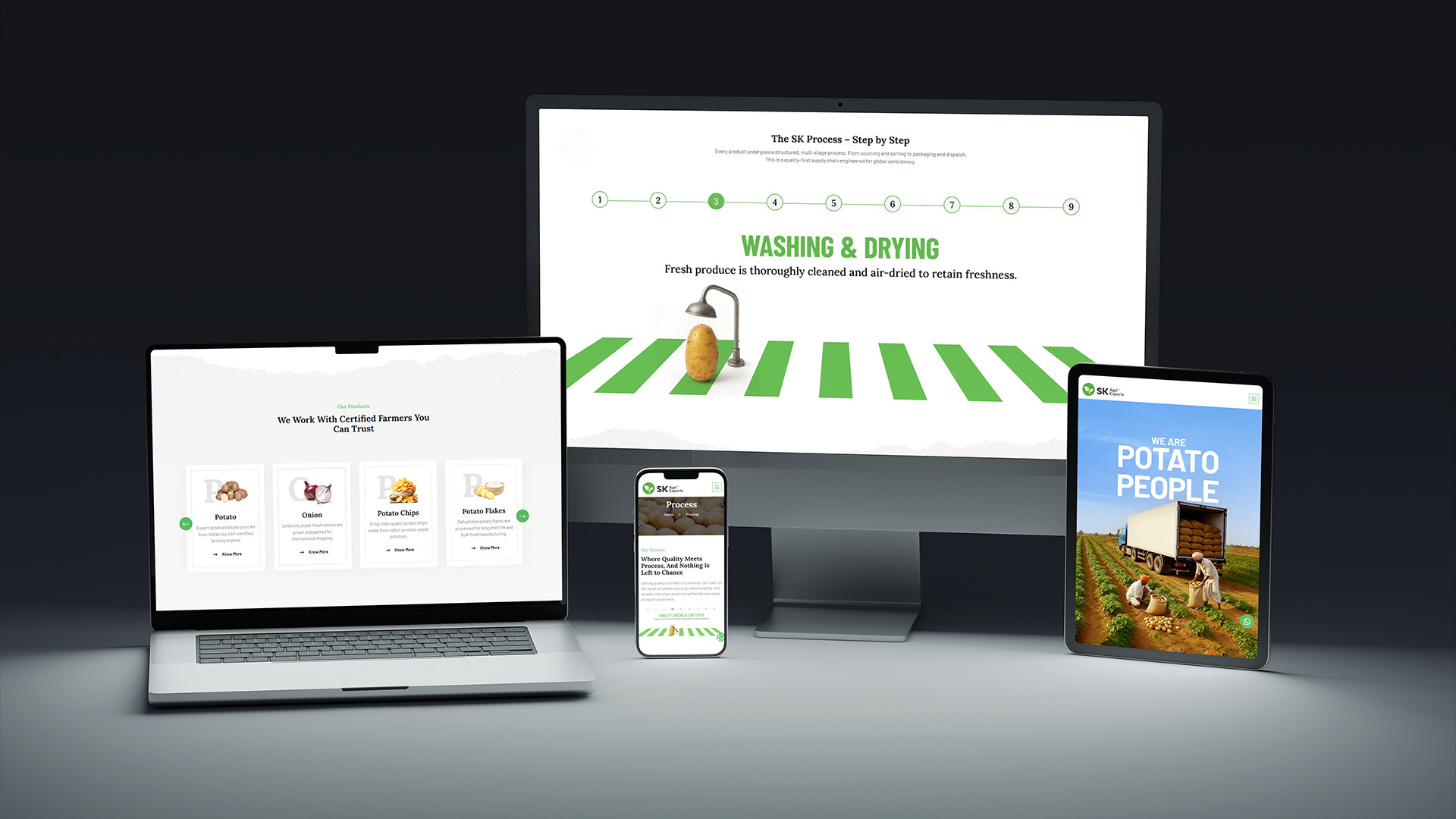 SK Agri Exports - Structured Business Website